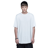 高街潮牌oversize复古纯色T恤日系原宿高街半袖宽松bf风嘻哈短袖_NLVNE4