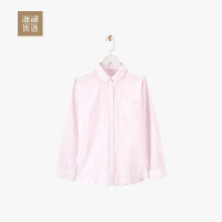 通勤条纹休闲长袖衬衫女士春季舒适衬衣海澜优选