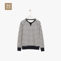 套头时尚休闲卫衣男士秋季舒适透气毛圈宽松卫衣海澜优选