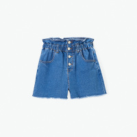 2019春夏休闲裤女士花苞宽松松紧腰女牛仔短裤海澜优选