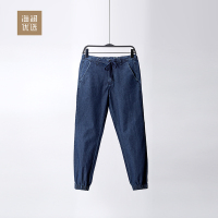 2019春夏男士下装时尚修身束腿裤牛仔裤海澜优选