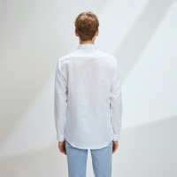 Hieiika 海一家男装2019春季男士时尚拼接休闲长袖衬衫