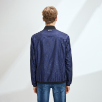 Hieiika 海一家男装2019春季暗纹印花夹克