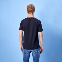 Hieiika 海一家男装2019夏季简约字母涂鸦印花短袖T恤