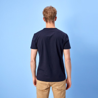 Hieiika 海一家男装2019夏季简约字母印花舒适短袖T恤