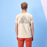 Hieiika 海一家男装2019夏季简约字母休闲日常短袖T恤