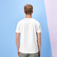 Hieiika 海一家男装2019夏季简约纯色字母印花基础日常短袖T恤