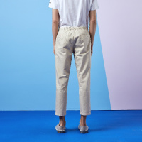 Hieiika 海一家男装2019夏季简约长裤舒适微弹纯色九分裤休闲裤