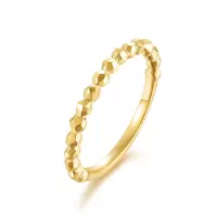 喜钻【基础美搭】9K金戒指叠戴素金戒指K金素戒彩金戒指