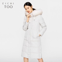 爱居兔冬季女装清新时尚长款羽绒服