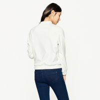 秋季爱居兔EICHITOO秋装少女装纯色字母绣花套头卫衣