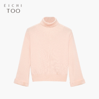 爱居兔秋季藏青色针织衫连衣裙