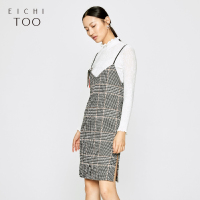 爱居兔冬季女装舒适两件套长袖连衣裙