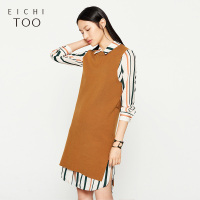 爱居兔秋装女装舒适微弹简约毛衣针织衫背心