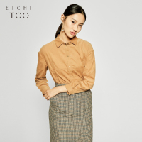 爱居兔冬装女装灯芯绒时尚长袖休闲衬衫