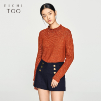 EICHITOO爱居兔冬装女装长袖时尚常规款套头半高领针织衫