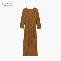 2019爱居兔春季女装两件式长袖针织衫连衣裙