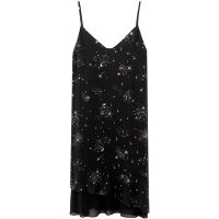 爱居兔2019夏季女装时尚性感V字领口不规则下摆吊带连衣裙