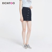 爱居兔2019夏季女装时尚一款两色修身包臀短款半身裙