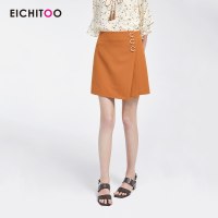 爱居兔2019夏季女装时尚中A字短款半身裙