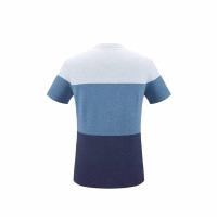 HLA海澜之家经典圆领提花短袖T恤2018夏季新品微弹撞色T恤男HNTBJ2E194A