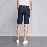 HLA海澜之家休闲直筒男士五分裤2018夏季新品舒适微弹休闲中裤男HKMCD2E051A