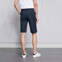 HLA海澜之家时尚波点休闲中裤2018夏季新品直筒中裤男HKMCD2E043A