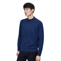 HLA海澜之家圆领套头毛衫2018秋季新品羊毛柔软长袖毛衫男HNZAD3E170A