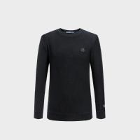 HLA海澜之家净色圆领长袖T恤2018秋季新品舒适长袖T恤男HNTAD3E039A