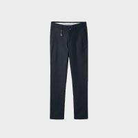 HLA海澜之家中腰直筒休闲裤2018秋季新品净色基础休闲长裤男HKCAD3E300A