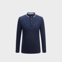 HLA海澜之家简约时尚长袖polo衫2018秋季新品舒适大方长袖T恤男HNTPD3E015A