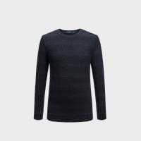 HLA海澜之家提花肌理感长袖T恤2018秋季新品经典圆领长袖T恤男HNTAD3E055A