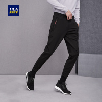 HLA海澜之家抽绳式宽松休闲裤秋季收脚口运动裤男HKCAJ3E257A