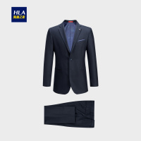 HLA海澜之家典雅婚庆礼服套装2018秋季新品平驳领礼服套装男HTXAD3E009A