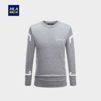 HLA/海澜之家时尚提花长袖针织衫2018秋季新品修身套头针织衫男HNZAD3E252A