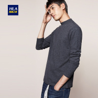 HLA海澜之家半高领修身长袖T恤2018热卖贴身T恤男HNTAJ3V046A
