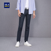 HLA海澜之家磨毛保暖牛仔裤秋季舒适柔软长裤男HKNAD3E114A