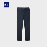 HLA海澜之家有型中腰休闲裤2018秋季舒适柔软长裤男HKCAD3E288A