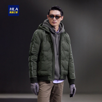 HLA海澜之家连帽运动型羽绒服2018冬季舒适保暖羽绒服男HWRAJ4E051A