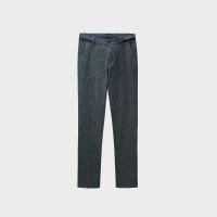 HLA海澜之家格纹商务休闲裤2018秋季修身直筒休闲长裤男HKCAD3E304A