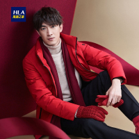 HLA海澜之家立领挺括羽绒服2018冬季舒适防风羽绒服男HWRAJ4E028A