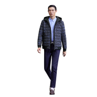 HLA海澜之家时尚可脱卸帽羽绒服2018冬季休闲保暖羽绒外套男HWRAJ4E036A