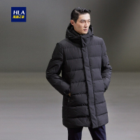 HLA海澜之家连帽轻户外鹅绒羽绒服2018冬季舒适保暖羽绒服男HWRAJ4E131A