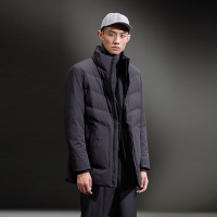 HLA海澜之家防风立领羽绒服2018冬季纯色保暖羽绒外套男HWRAJ4E130A