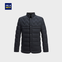 HLA海澜之家经典立领款羽绒服2018冬季简约保暖羽绒外套男HWRAJ4E038A
