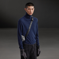 HLA海澜之家可翻高领净色羊绒衫2018冬季保暖柔软套头衫男