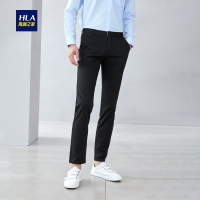 HLA海澜之家时尚直筒修身休闲裤2019春季微弹中腰休闲裤男HKCAJ1R041A
