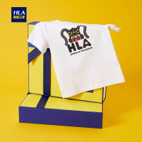HLA海澜之家印花短袖T恤2019夏季大闹天宫时尚系列儿童款短T男HNTBJ2R938A