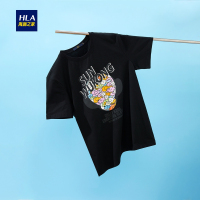 HLA海澜之家筋斗云印花短袖T恤2019夏季大闹天宫时尚系列短T男HNTBJ2R637A