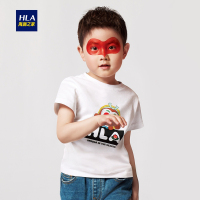 HLA海澜之家圆领印花短袖T恤2019夏季大闹天宫时尚系列儿童款HNTBJ2R930A